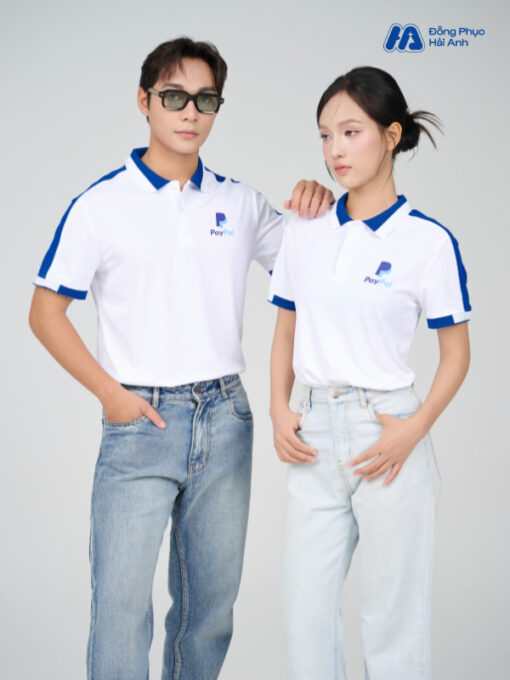 Mẫu Áo Polo Đồng Phục Công Ty Aircool Màu Bích