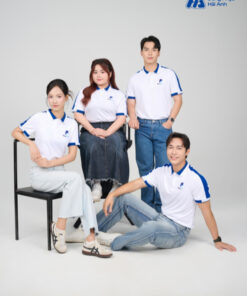 Mẫu Áo Polo Đồng Phục Công Ty Aircool Màu Bích - ảnh 3