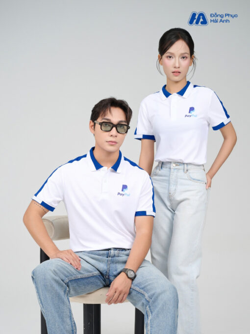 Mẫu Áo Polo Đồng Phục Công Ty Aircool Màu Bích - ảnh 2