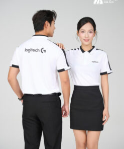 Mẫu Áo Polo Đồng Phục Công Ty Aircool Màu Đen - ảnh 2