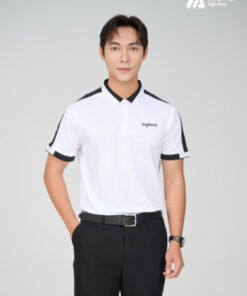 Mẫu Áo Polo Đồng Phục Công Ty Aircool Màu Đen - ảnh 3