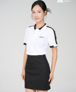 Mẫu Áo Polo Đồng Phục Công Ty Aircool Màu Đen - ảnh 4
