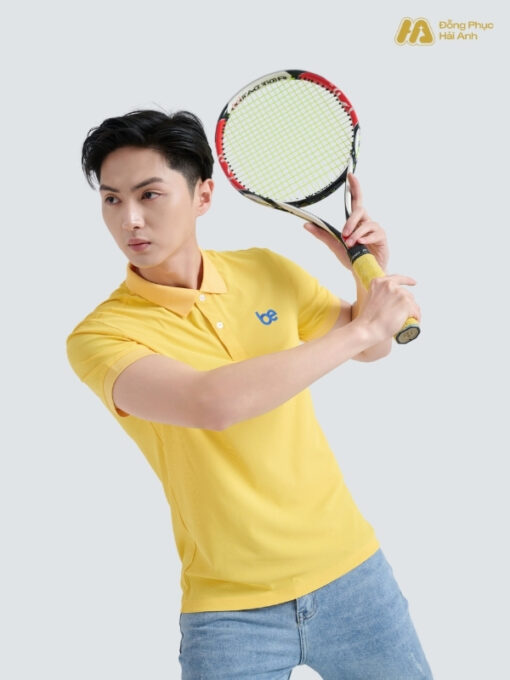 Mẫu Áo Polo Đồng Phục Công Ty Be Màu Vàng Cúc - ảnh 3