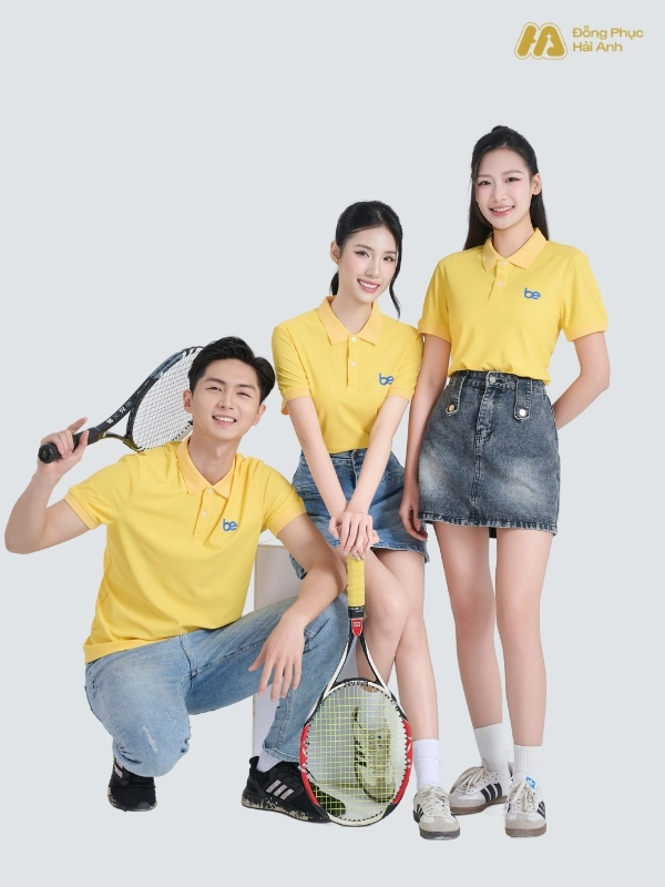 Mẫu Áo Polo Đồng Phục Công Ty Be Màu Vàng Cúc - ảnh 2