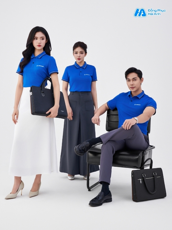 Mẫu Áo Polo Đồng Phục Công Ty Boeing Màu Bích - ảnh 3