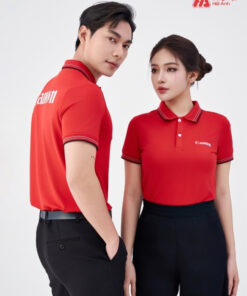 Mẫu Áo Polo Đồng Phục Công Ty Canon Màu Đỏ - ảnh 3