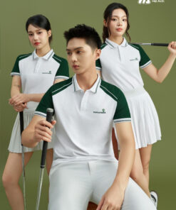 Mẫu Áo Polo Đồng Phục Công Ty Color Fuse Màu Trắng Gạo Phối Ve Chai - ảnh 4