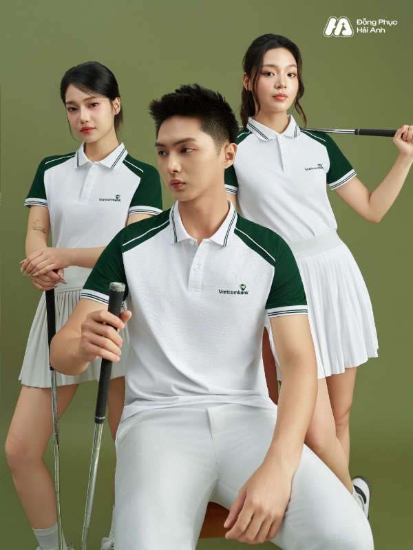 Mẫu Áo Polo Đồng Phục Công Ty Color Fuse Màu Trắng Gạo Phối Ve Chai - ảnh 4
