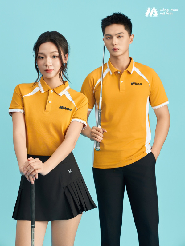 Áo polo đồng phục công ty màu vàng cúc Color Fuse được thiết kế theo phong cách hiện đại