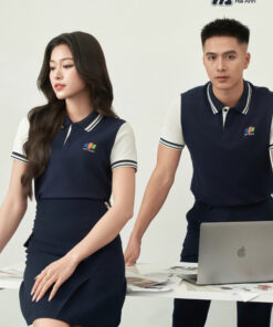 Mẫu Áo Polo Đồng Phục Công Ty FPT Retail Màu Xanh Đen - ảnh 2