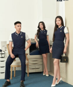 Mẫu Áo Polo Đồng Phục Công Ty FPT Retail Màu Xanh Đen - ảnh 3