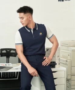 Mẫu Áo Polo Đồng Phục Công Ty FPT Retail Màu Xanh Đen - ảnh 4