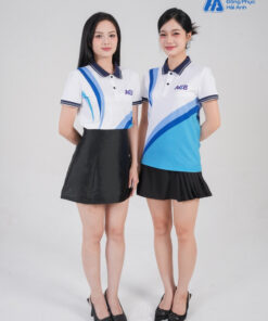 Mẫu Áo Polo Đồng Phục Công Ty In Chuyển Nhiệt ACB - ảnh 2