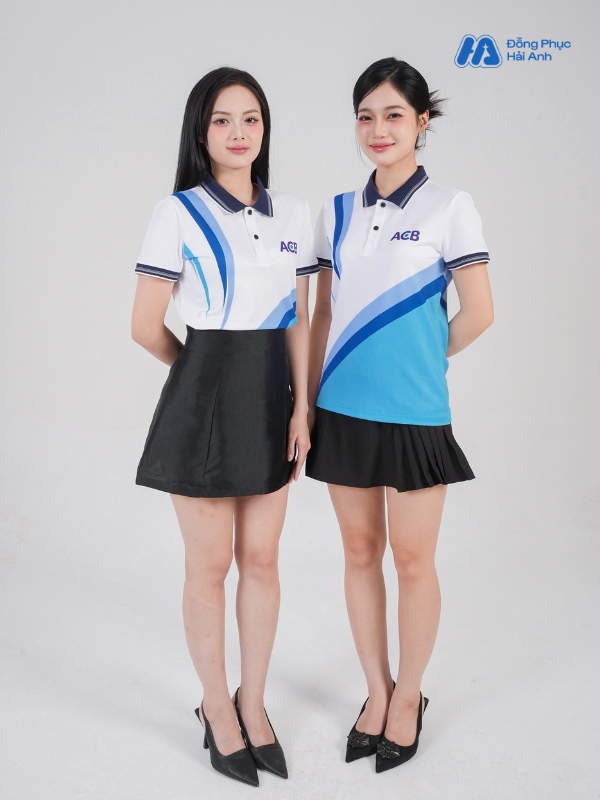 Mẫu Áo Polo Đồng Phục Công Ty In Chuyển Nhiệt ACB - ảnh 2