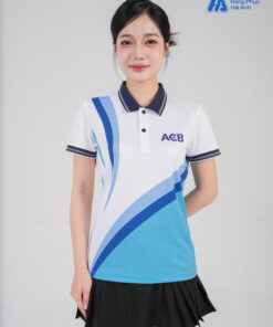 Mẫu Áo Polo Đồng Phục Công Ty In Chuyển Nhiệt ACB - ảnh 4