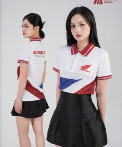 Mẫu Áo Polo Đồng Phục Công Ty In Chuyển Nhiệt Honda - ảnh 2