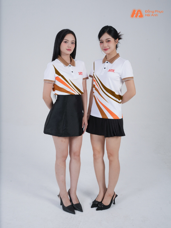 Áo polo đồng phục Shopee Express làm từ chất liệu Aircool bền bỉ, thoáng khí