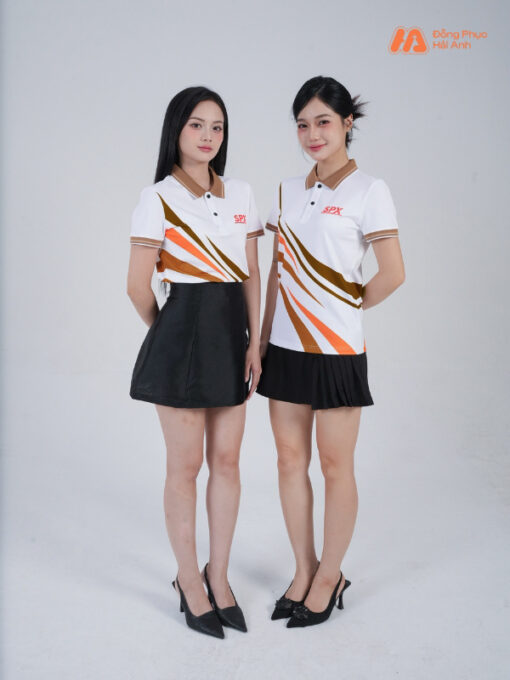 Mẫu Áo Polo Đồng Phục Công Ty In Chuyển Nhiệt Shopee Express - ảnh 2