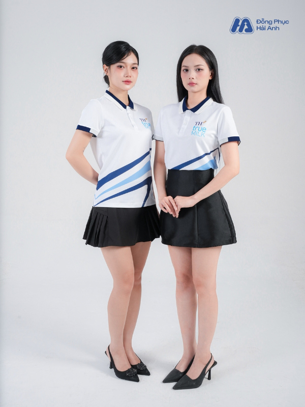 Mẫu Áo Polo Đồng Phục Công Ty In Chuyển Nhiệt TH True Milk - ảnh 2