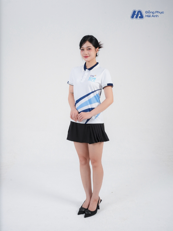 Mẫu Áo Polo Đồng Phục Công Ty In Chuyển Nhiệt TH True Milk - ảnh 3