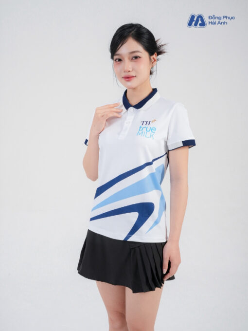 Mẫu Áo Polo Đồng Phục Công Ty In Chuyển Nhiệt TH True Milk - ảnh 4