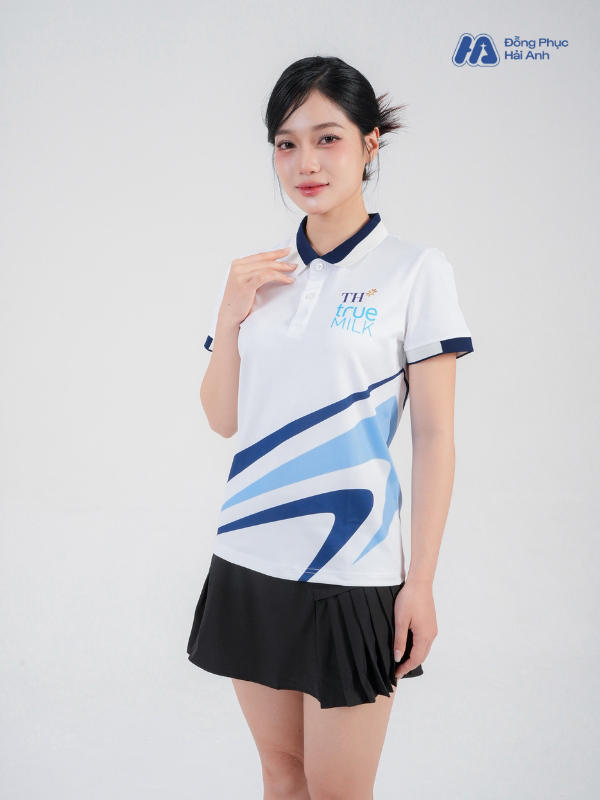 Mẫu Áo Polo Đồng Phục Công Ty In Chuyển Nhiệt TH True Milk - ảnh 4