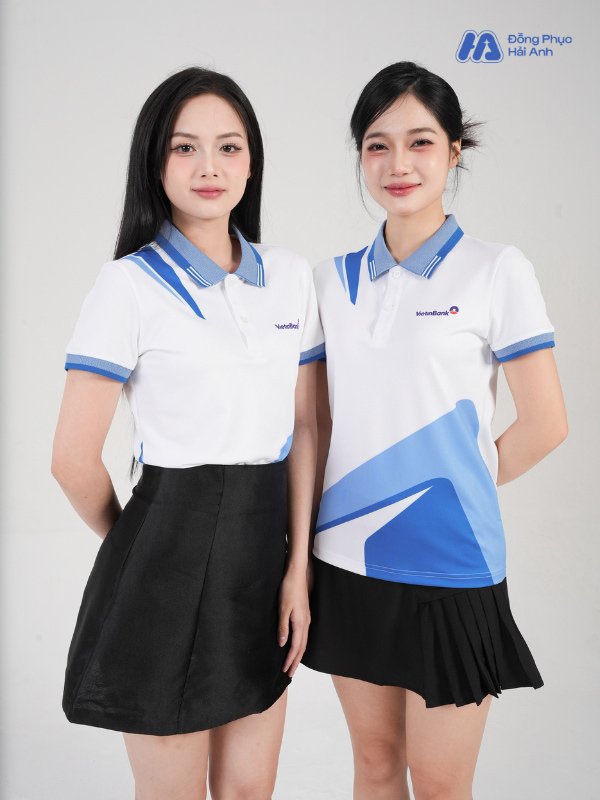Áo polo đồng phục in chuyển nhiệt VietinBank thiết kế hiện đại, thanh lịch