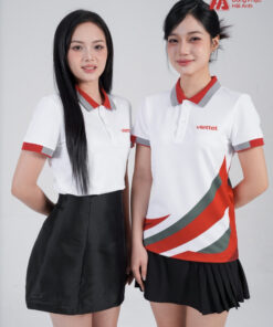Mẫu Áo Polo Đồng Phục Công Ty In Chuyển Nhiệt Viettel