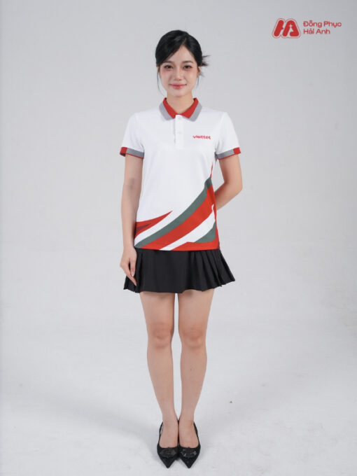 Mẫu Áo Polo Đồng Phục Công Ty In Chuyển Nhiệt Viettel - ảnh 4