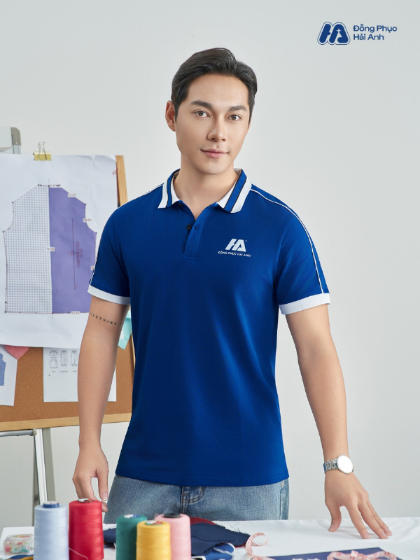 Mẫu Áo Polo Đồng Phục Công Ty Intersection Màu Bích - ảnh 3