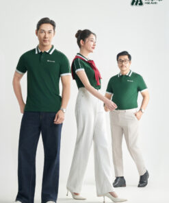 Mẫu Áo Polo Đồng Phục Công Ty Intersection Màu Ve Chai Manulife