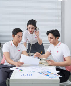 Mẫu Áo Polo Đồng Phục Công Ty LG Màu Trắng Gạo - ảnh 4