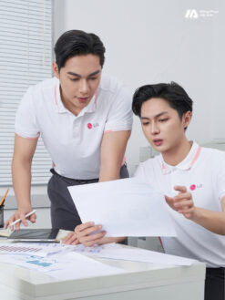 Mẫu Áo Polo Đồng Phục Công Ty LG Màu Trắng Gạo - ảnh 3