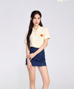 Mẫu Áo Polo Đồng Phục Công Ty Mastercard Màu Be - ảnh 2