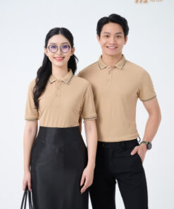 Mẫu Áo Polo Đồng Phục Công Ty Màu Be - ảnh 2