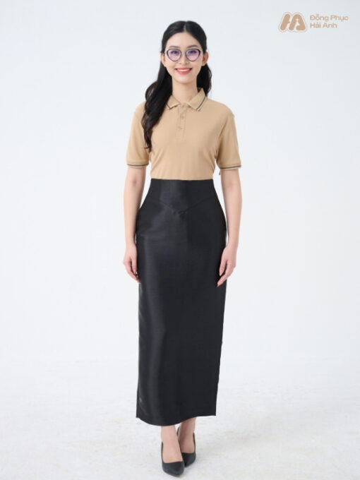 Mẫu Áo Polo Đồng Phục Công Ty Màu Be - ảnh 3