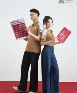 Mẫu Áo Polo Đồng Phục Công Ty Màu Cafe FastUni - ảnh 2