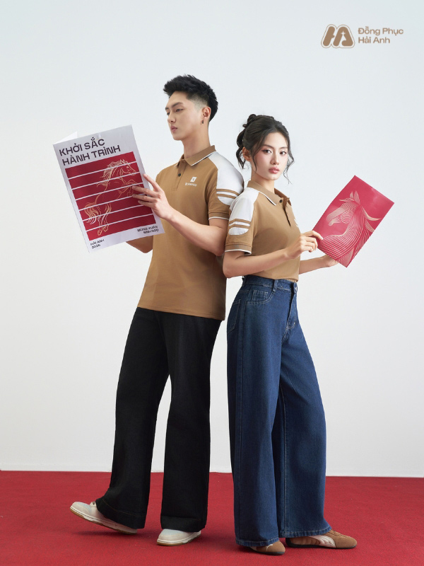 Mẫu Áo Polo Đồng Phục Công Ty Màu Cafe FastUni - ảnh 2