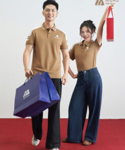Mẫu Áo Polo Đồng Phục Công Ty Màu Cafe FastUni