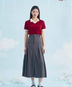 Mẫu Áo Polo Đồng Phục Công Ty Màu Đỏ Đô Rise Up - ảnh 4