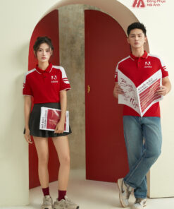 Mẫu Áo Polo Đồng Phục Công Ty Màu Đỏ FastUni - ảnh 2