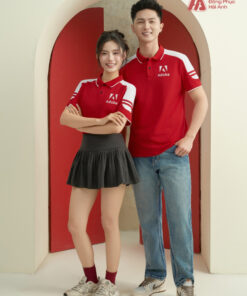 Mẫu Áo Polo Đồng Phục Công Ty Màu Đỏ FastUni - ảnh 3
