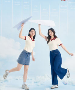 Mẫu Áo Polo Đồng Phục Công Ty Màu Kem Cheese Rise Up - ảnh 5