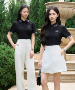 Mẫu Áo Polo Đồng Phục Công Ty Timeless Màu Đen