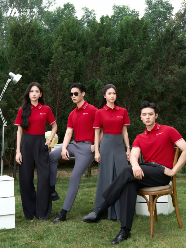 Mẫu Áo Polo Đồng Phục Công Ty Timeless Màu Đỏ - ảnh 4