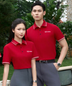Mẫu Áo Polo Đồng Phục Công Ty Timeless Màu Đỏ