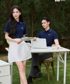 Mẫu Áo Polo Đồng Phục Công Ty Timeless Màu Xanh Đen