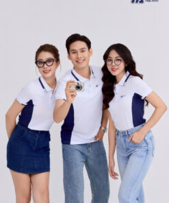 Mẫu Áo Polo Đồng Phục Công Ty Màu Trắng Gạo - ảnh 3