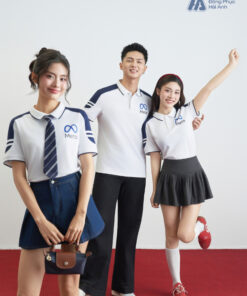 Mẫu Áo Polo Đồng Phục Công Ty Màu Trắng Gạo FastUni