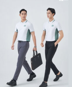 Mẫu Áo Polo Đồng Phục Starbucks Màu Trắng Gạo Phối Vỏ Đậu - ảnh 4